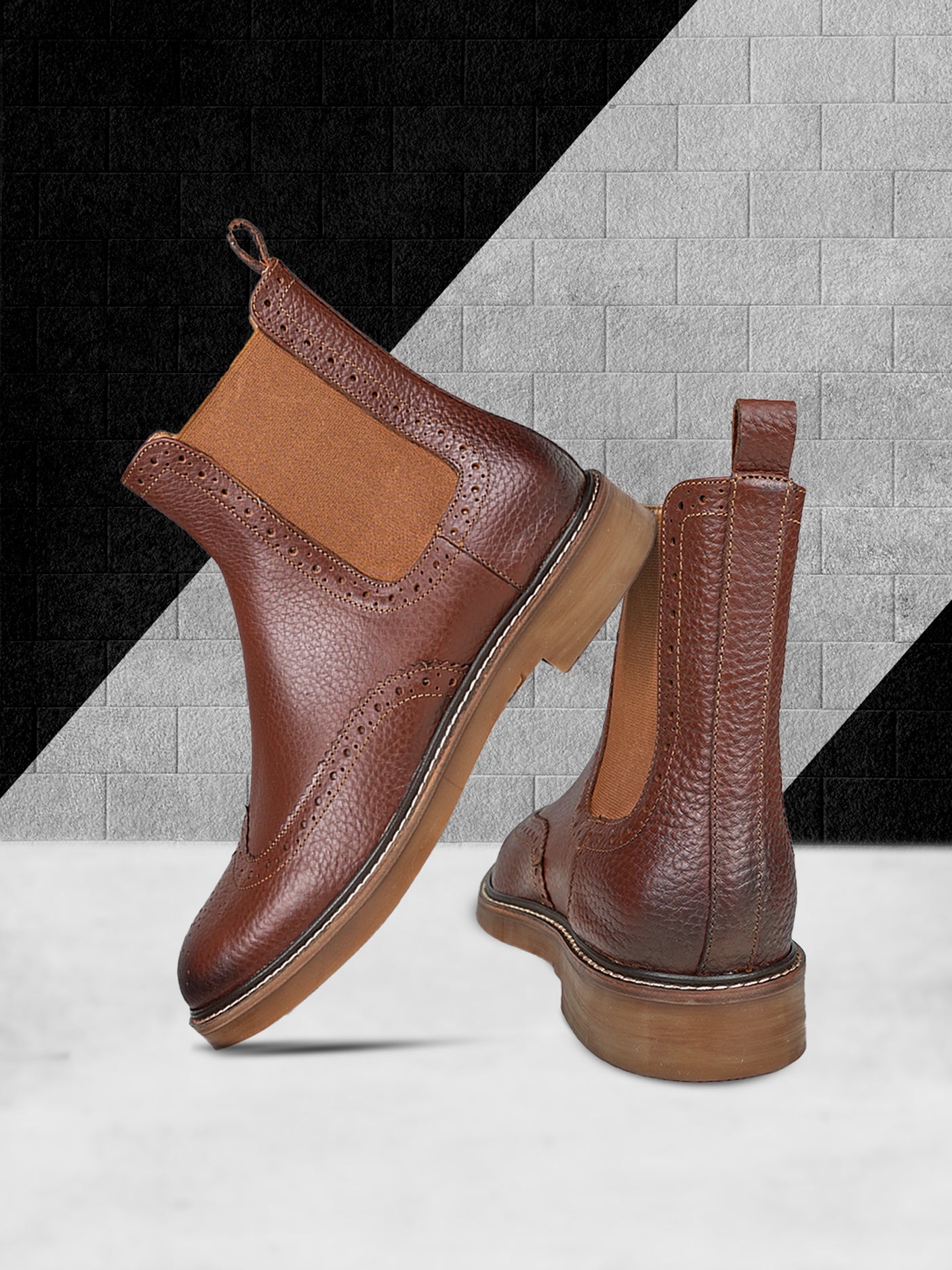 Ezok Men’s Leather Chelsea Boots - Classic & Stylish